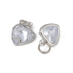 Pendentifs avec zircon cubiques à micro-pavés en laiton&nbsp;KK-Z120-05P-01