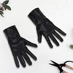 Guantes de piel sintética brillante para mujer&nbsp;AJEW-CL0003-04B