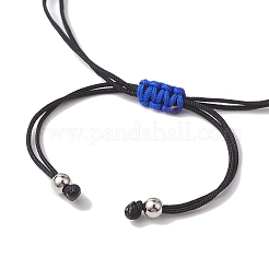 Set di braccialetti a maglie con perline di semi di vetro occhio di cavallo&nbsp;BJEW-MZ00074-02