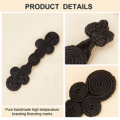 20 Paar handgemachte chinesische Froschknotenknöpfe&nbsp;BUTT-BC0001-06B