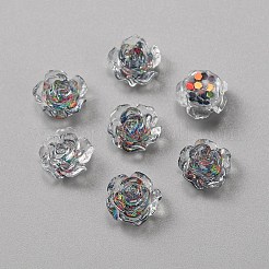 Cabochons aus transparentem Kamelienharz&nbsp;MRMJ-WH0075-57D