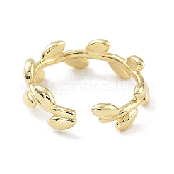 Bagues de manchette ouvertes en laiton pour femmes&nbsp;LS-RJEW-A028-03G