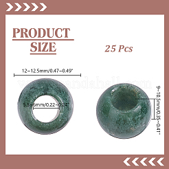 25 perlina europea di agata indiana naturale&nbsp;G-HY0002-08