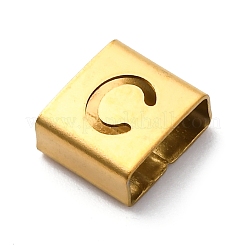 Placcatura ionica (ip) 304 acciaio inossidabile quadrato charms scorrevoli&nbsp;STAS-L132-16C-G