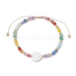 Bracelets réglables en fil de nylon tressé pour femmes&nbsp;BJEW-JB11660-03