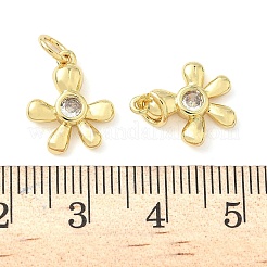 Pendentifs avec zircon cubiques à micro-pavés en laiton&nbsp;KK-Z120-56B-G