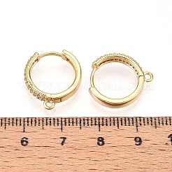 Creolen-Zubehör aus Messing mit Mikropavé und Zirkonia&nbsp;KK-N261-48G