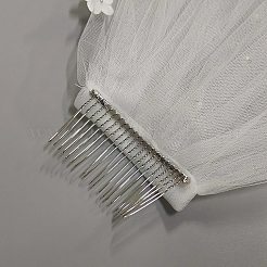 Velo da sposa in rete di poliestere&nbsp;AJEW-WH20073-032C