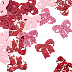 24 Stück Weinglas-Anhänger aus Acryl mit Pailletten in 4 Farben.&nbsp;OACR-TA0004-17