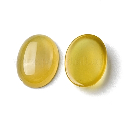 Natürliche gelbe Achat Cabochons&nbsp;G-A029-01-06