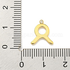 Pendenti in acciaio inossidabile 304 placcati in oro 18k con placcatura sotto vuoto in PVD&nbsp;STAS-L278-002G-02