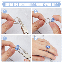1 Stück ovale Krappenfassungen für Ringe&nbsp;FIND-DC0006-66