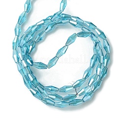 Transparentes perles de verre de galvanoplastie brins&nbsp;GLAA-K064-05A-PL07