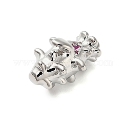 Pendentifs avec zircon cubiques à micro-pavés en laiton&nbsp;KK-L229-001P-03