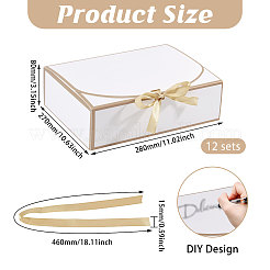 Boîtes d'emballage cadeau en carton&nbsp;CON-WH0085-246