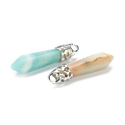 Kugel Naturblume Amazonit spitze Anhänger&nbsp;G-E332-C38