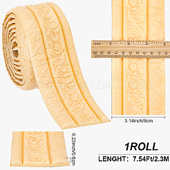 1 bordure de papier peint autocollante imperméable en mousse PVC 3D&nbsp;PAAG-CP0001-01F