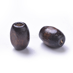 Perles en bois naturel teint&nbsp;WOOD-Q003-8x5mm-01-LF