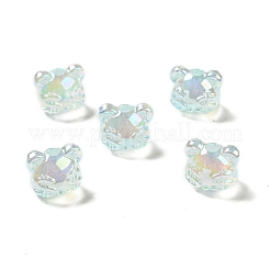 Placage uv perles acryliques irisées arc-en-ciel&nbsp;PACR-M002-03