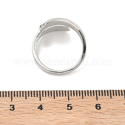 Offene Manschettenringe aus Messing&nbsp;RJEW-C157-01P