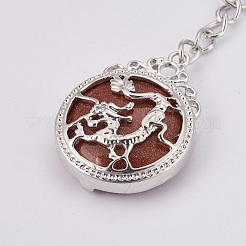 Synthetischer goldstone keychain&nbsp;KEYC-P041-C04