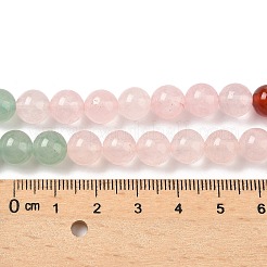 Chakra natürliche gelbe Jade & Bergkristall & grüner Aventurin & Rosenquarz & Karneol & Sodalith & Amethyst Perlenstränge&nbsp;G-NH0002-E03-6mm