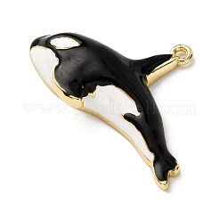 Pendentifs d'émail en laiton &nbsp;KK-C119-09G