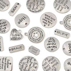 30 pz 15 stili pendenti in lega di stile tibetano&nbsp;TIBEP-FS0001-40