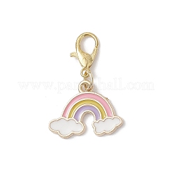 Decorazioni pendenti in lega smaltata arcobaleno&nbsp;HJEW-JM04116