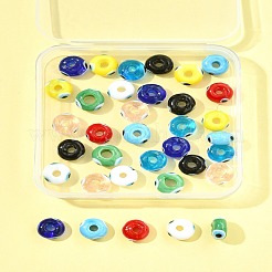 36 stücke 9 farben handgemachte böse auge Bunte Malerei perlen&nbsp;LAMP-FS0001-23