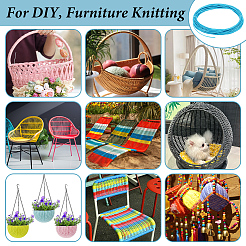 Bandes de rotin en plastique&nbsp;DIY-WH0816-132F