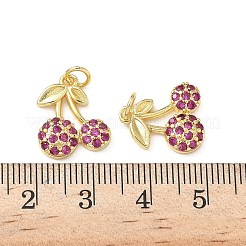 Pendentifs avec zircon cubiques à micro-pavés en laiton&nbsp;KK-L243-02G-03