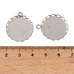 Pendentifs cabochons en acier inoxydable 304&nbsp;STAS-NH0003-02P-02