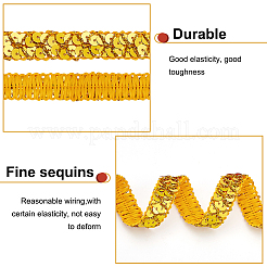 Perline elastiche in paillettes di plastica e poliestere&nbsp;OCOR-WH0082-04B