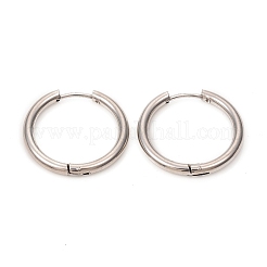 Orecchini a cerchio huggie in acciaio inossidabile 201 anti-ossidazione&nbsp;EJEW-L250-01F-P