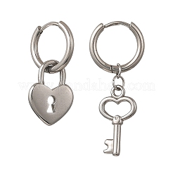 Pendientes colgantes de aro de acero inoxidable 304&nbsp;EJEW-JE07316
