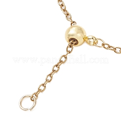 Verstellbare Armbandrohlinge aus 2 mm Edelstahlkabelkette (304)&nbsp;AJEW-JB01538