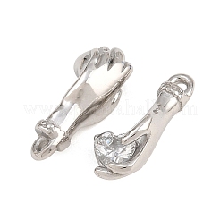 Colgantes de rhinestone de acero inoxidable 304&nbsp;RB-CBA02E8-08P
