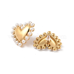 Orecchino a perno in acciaio inossidabile 304&nbsp;EJEW-C100-01G