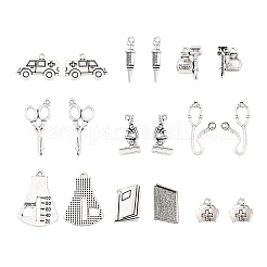 36 pièces 9 styles pendentifs en alliage de style tibétain&nbsp;TIBE-FP0001-03