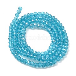 Chapelets de perles en verre électroplaqué&nbsp;LS-EGLA-D020-3x2mm-41