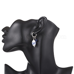 Pendientes de aro ovalados de acero inoxidable 316 y 202&nbsp;EJEW-JE06734-01