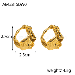 Pendientes de botón de acero inoxidable 304&nbsp;STAS-OY003-56G