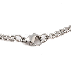 201 collane con ciondolo in acciaio inossidabile per donna&nbsp;NJEW-U018-01P-06