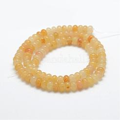 Natürlichen Topas Jade Perlen Stränge&nbsp;G-G665-12-6x4mm