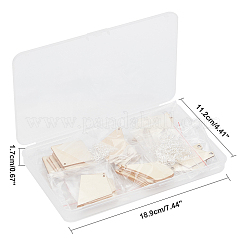 DIY unvollendete Holz Anhänger Ohrring Herstellung Kits&nbsp;DIY-PH0004-30
