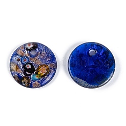 Handgefertigte Silberfolie Murano Anhänger&nbsp;FOIL-S116-2-B