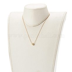 Collier pendentif en laiton zircon cubique micro pavé&nbsp;NJEW-JN03532-01