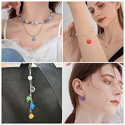 20 Stück handgefertigte Millefiori-Glasanhänger&nbsp;PALLOY-TADJ00003