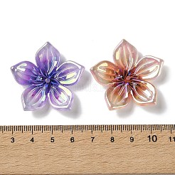 Embouts de perles en acrylique imprimé&nbsp;MACR-F087-03